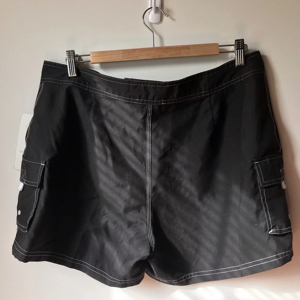 Beach Rays black‎ quick dry cover up swim shorts beach surf Y2K 90's Teen 14